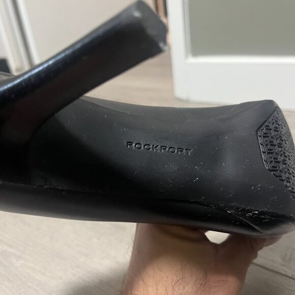 Rockport AdiPrene by Adidas Black Leather Pump Dress Heels Women’s Sz 7.5US/38EU - Picture 8 of 9